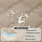 Smiry Waterproof Dog Bed Cover Blanket 82x120, Soft Reversible Pet Blanket - Image 2