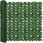 Artificial Fence Privacy Screen: 4FT x 20FT UV-Anti Faux Greenery Backdrop Ivy by ODTORYHOME