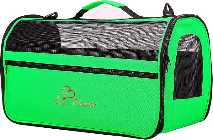 Pawer 18” x 10” x 10”Soft-Sided Foldable Airline Approved Pet Carrier - Image 4