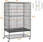 Yaheetech 60.5inch Extra Large Bird Cage Metal Parrot Cage Flight Cage - Image 5
