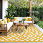 GENIMO Outdoor Rug for Patio Clearance, Lightweight Waterproof RV Camping Mat - Image 2