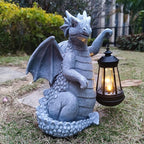 Dragon Solar Outdoor Garden Statue - Image 2