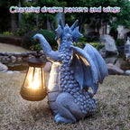 Dragon Solar Outdoor Garden Statue - Image 7