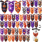 Abbylike 50 Pcs Halloween Dog Bandanas Bulk Pumpkin Bandanas by Abbylike