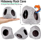 MyLifeUNIT Fish Tank Decor, Silk Aquarium Plants and Hideaway Rock Cave Decor - Image 4