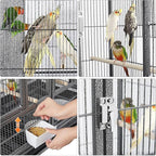 Yaheetech Stackable Bird Cage Divided Breeder Breeding Parakeet Bird Cage - Image 5
