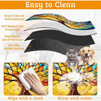 Tree of Life Feeding Mat, Colorful Tree Absorbent Quick-Dry Cat Dog Food and - Image 5