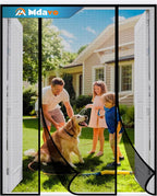 Double Door Fiberglass Magnetic Screen Door，Screen Door Mesh，Keep Bugs Out by Welcometobuy
