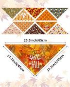 PET SHOW 50 Pack Fall Dog Bandanas Bulk Washable Thanksgiving Autumn Maple - Image 2