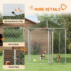 PawHut Outdoor Dog Kennel, Heavy Duty Dog Run Outdoor Fence - Image 6
