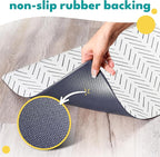 NALALAS Dog Mat for Food and Water, Cat Feeding Mat | Waterproof Dog Bowl Mat | - Image 3