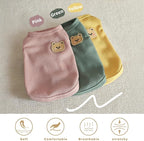 Waffle Knit Cat & Dog T Shirt for Small Dogs, Stretchable Puppy Shirt for - Image 2