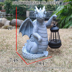 Dragon Solar Outdoor Garden Statue - Image 4