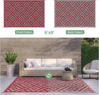 GENIMO Christmas Outdoor Rug for Patio Clearance, Lightweight Waterproof RV - Image 6