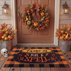 Tinideya 2 Pcs Halloween Door Mat Come in by Tinideya