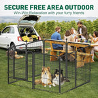 Dog Playpen Outdoor, 8 Panels 40" High Heavy Duty Metal Dog Pen, Pet Fence - Image 2