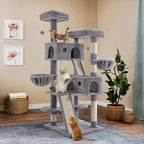 WEEWAY Cat Tree Tower for Indoor Cats, Stand House Condo Cave, Sisal Scratching - Image 2