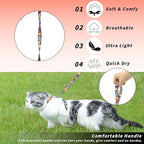 Cat Harness and Leash Set, Adjustable Kitten Harness Escape Proof Cats Harness - Image 3
