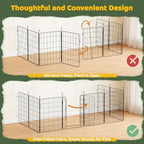 Yaheetech Expandable Dog Playpen, 8 Panel 32 inch Puppy Playpen - Image 7