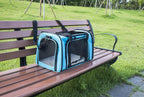Soft Sided Carrier for Small Medium Cats Dogs, Removable Pad Collapsible Travel - Image 8