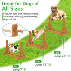 Dog Agility Set, Wooden Dog Agility Jumps & Dog Hurdles, Dog Agility Equipment - Image 2