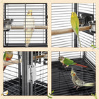 Yaheetech 25.5'' Wrought Iron Bird Travel Carrier Cage Parrot Cage - Image 8