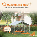 PawHut Outdoor Dog Kennel, Heavy Duty Dog Run Outdoor Fence - Image 4