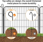 Yaheetech Dog Playpen Outdoor, 32 inch 32 Panels Dog Pen Indoor Heavy Duty - Image 8