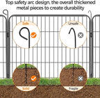 Yaheetech Dog Playpen Outdoor, 32 inch 32 Panels Dog Pen Indoor Heavy Duty - Image 7