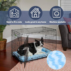 MidWest Homes for Pets QuietTime Fashion XS Dog Bed – Blue Faux Fur Bolster - Image 3