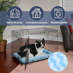 MidWest Homes for Pets QuietTime Fashion XXS Dog Bed – Blue Faux Fur Bolster - Image 4