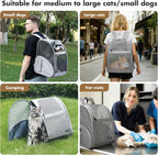 Pet Backpack Carrier ，Large Cat Carrier Backpack Up to 20 Lbs - Image 8