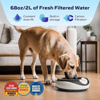 Filtered Portable Dog Water Dispenser, 2L / 68oz, Automatic Pet Water Dispenser - Image 3