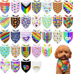 30 Pack Pride Dog Bandanas Bulk by Bestwishforyou
