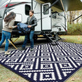 GENIMO Outdoor Rug for Patio Clearance, Reversible Plastic Straw Rugs for RV by GENIMO