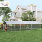 PawHut Outdoor Dog Kennel, Heavy Duty Dog Run Outdoor Fence - Image 2