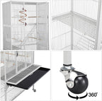 Yaheetech 69'' Extra Large Bird Cage Metal Parrot Cage w/Detachable Stand - Image 7