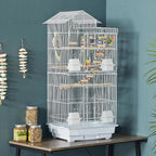 Yaheetech 39-inch Roof Top Medium Parakeet Bird Cages - Image 2