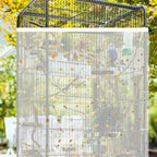 Bird Cage Cover, 60-118'' Large, 31.5'' H Adjustable Nylon Mesh Net, Soft Airy - Image 7