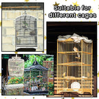 Shappy Large Bird Cage Birdcage Nylon Mesh Net Cover Seed Feather Catcher - Image 6