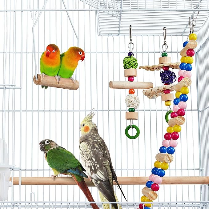 Yaheetech 39-inch Roof Top Medium Parakeet Bird Cages - Image 7