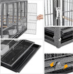 Yaheetech Stackable Bird Cage Divided Breeder Breeding Parakeet Bird Cage - Image 7