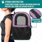 PetAmi Dog Backpack Carrier For Small Large Cat, Ventilated Pet Hiking Backpack - Image 6