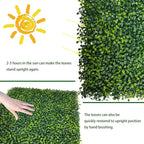 Artificial Boxwood Roll: 40x120 in UV-Anti Faux Ivy Boxwood Hedge Leaf Grass - Image 7