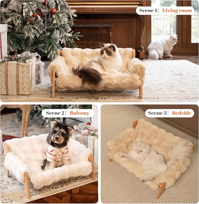 CHEERHOME PETS Elevated Cat Couch Bed - Image 6