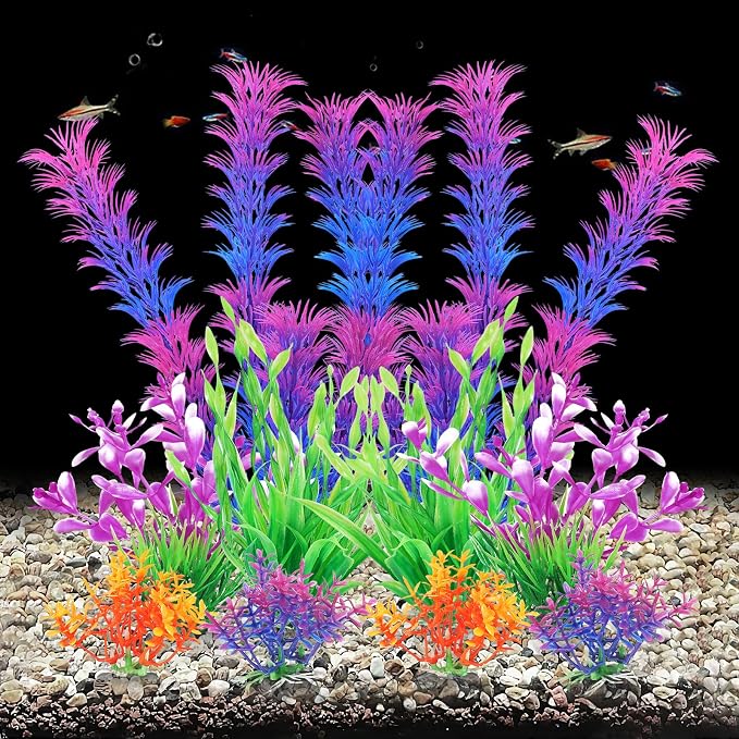 AQUANEAT Artificial Fish Tank Plants, Aquarium Decorations - Image 3