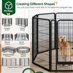 Yaheetech Dog Playpen Outdoor, 47 inch 32 Panels Dog Pen Indoor Heavy Duty - Image 5