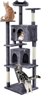 Yaheetech XL Cat Tree, 80in Multi-Level Tower by Yaheetech