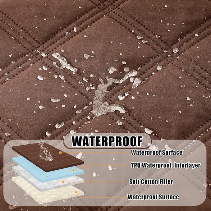 Smiry Waterproof Dog Bed Cover Blanket 30x53, Soft Reversible Pet Blanket - Image 2