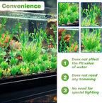 Ameliade Aquarium Artificial Green Plastic Plants Decorations 26 PCS Large Fish - Image 7